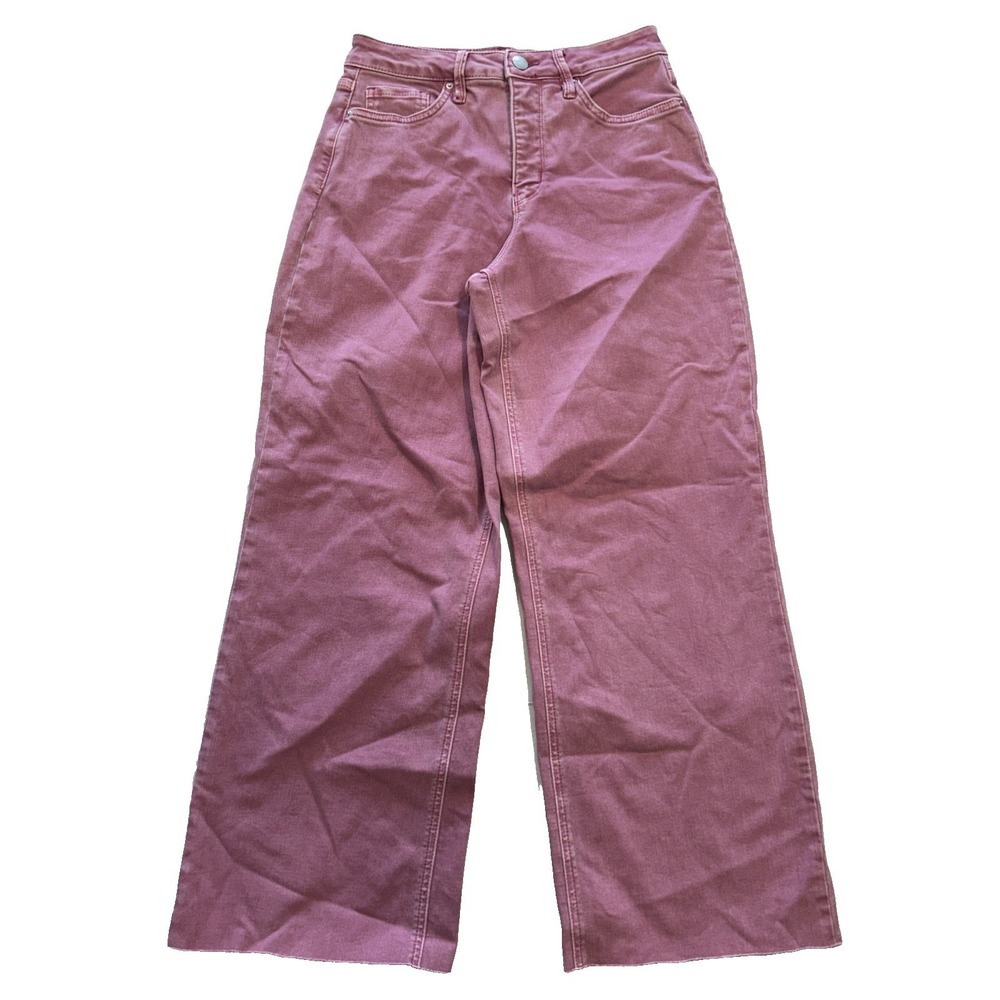 RFM Los Angeles Garment Dyed Jeans Pink Wide Leg 5/27 High Rise Denim